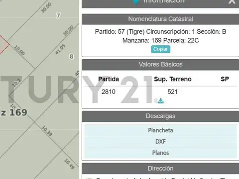 VENTA -LOTE- TIGRE
