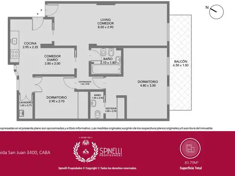 Departamento en Venta de 4 ambientes