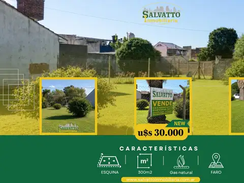 Lote en esquina listo para edificar en barrio Faro