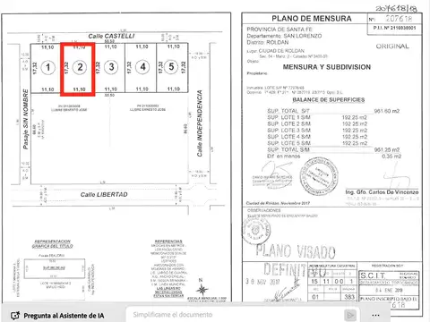 Terreno en Venta de 192,25 m2