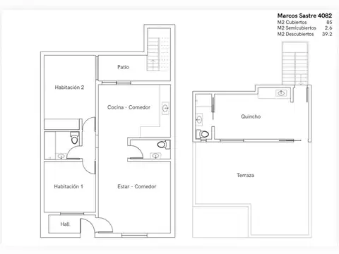 Depto Tipo Casa en Venta en Monte Castro, USD 230.000