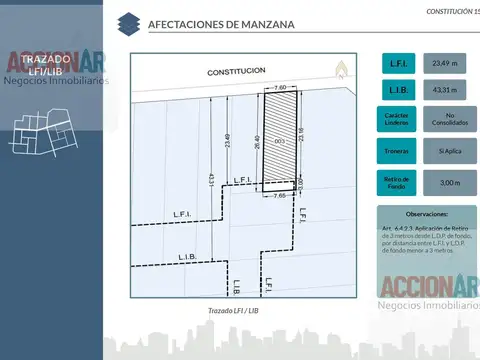 Terreno en Venta de 342,0 m2