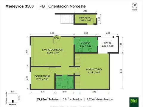 Medeyros 3500, Piso PB