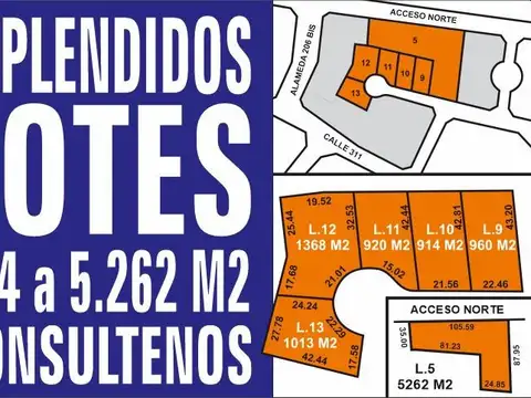 LOTES EN ESTRATEGICA ZONA DE CRECIMIENTO AL NORTE Y A 300 MTS DE PLAYA| VILLA GESELL | EN VENTA