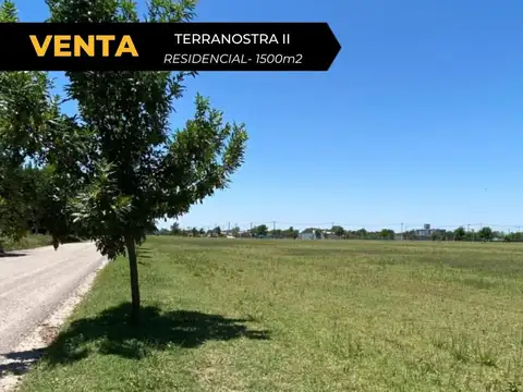 Venta Lotes-Terranostra -1500m2- Seguridad- Cno San Carlos
