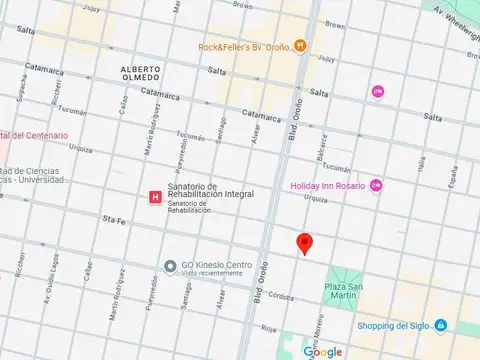 Terreno en Venta 25  mts Fondo