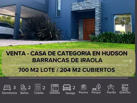 Casa en venta - Hudson - 3 Habitaciones - u$d389.900