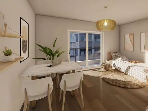 Departamento Monoambiente con 1 baño