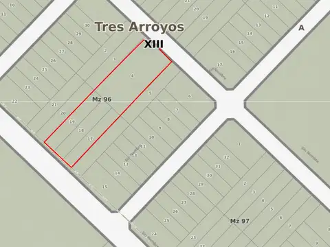 VENTA 4 LOTES EN BLOCK EN COPETONAS, 3.600 M²