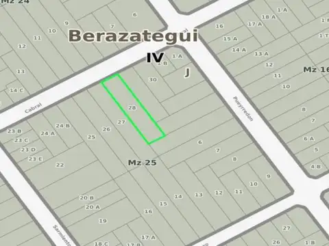 VENTA LOTE DE 10X40, BERAZATEGUI CENTRO.