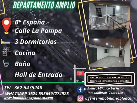 SE ALQUILA Departamento Amplio desde Mayo 2025