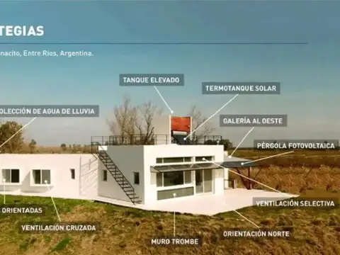 Chacra Náutica con Casa Ecológica y Autosustentable