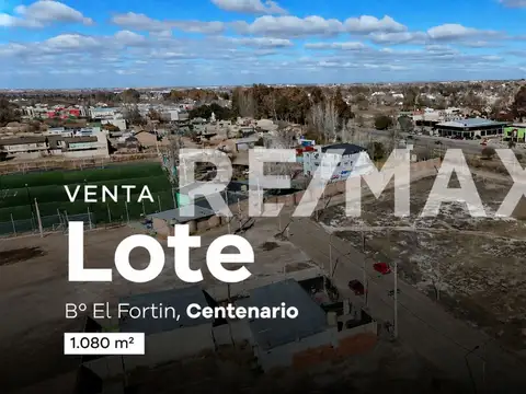 Lote 1.018 mt2 barrio el fortin - centenario