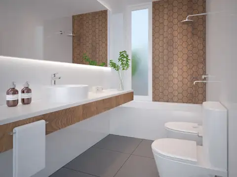Departamento Monoambiente con 1 baño