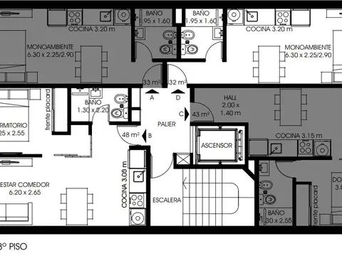 Departamento en Venta en Centro, USD 69.875