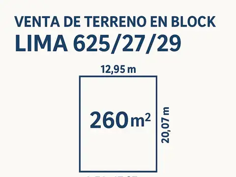 VTA TERRENO ZONA UADE DOBLE FRENTE 13 PISOS+2RET