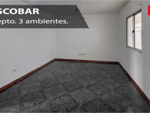 Departamento en venta tres ambientes en Belen De Escobar