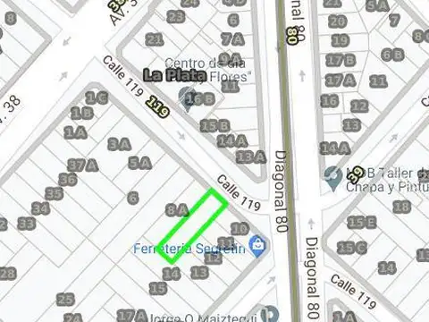 Terreno en Venta 40  mts Fondo