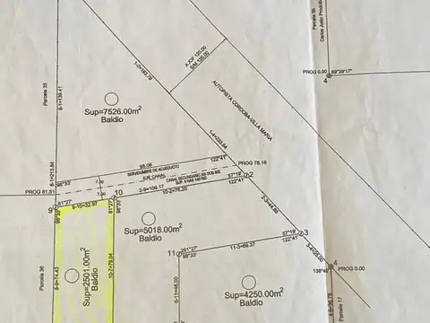 Terreno en Venta de 5018,0 m2