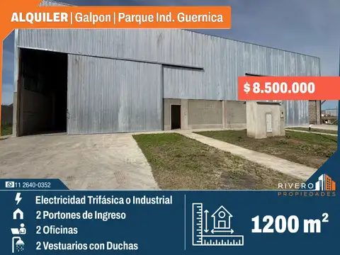 Galpón en Alquiler en Guernica, Partido de Presidente Perón