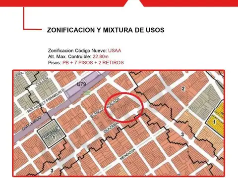 Terreno en Venta de 886,0 m2