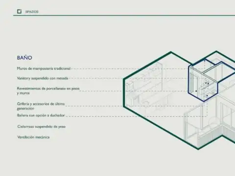 Departamento 4 ambientes con 2 baños