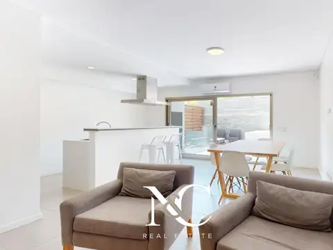 Departamento en venta en Pinamar 3 amb con patio
