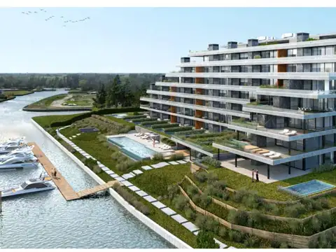 Departamento 4 Amb   jardín en  Venta - Complejo Acqua Marinas - Nordelta - Tigre