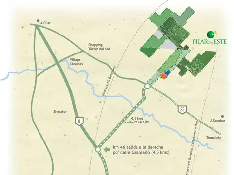 Terreno en Venta en Pilar del Este - Santa Lucia, USD 26.900