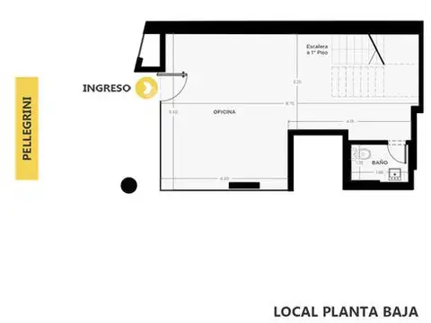 PELLEGRINI Y ESPAÑA -  Oficina PB en Duplex