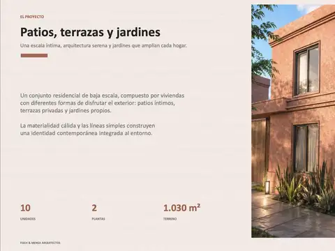 Casas de Capilla | 3 Ambientes con Jardín y Cochera
