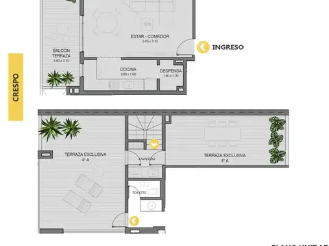 Venta departamento 2 dormitorios Echesortu Rosario