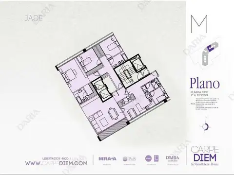 Departamento 4 ambientes con 3 baños