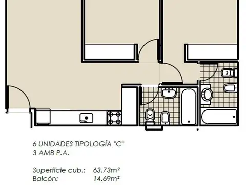 Departamento en el emprendimiento EDIFICIO AVELLANEDA