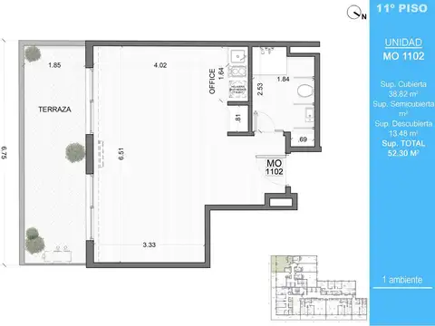 Departamento en Venta en Belgrano, USD 136.700