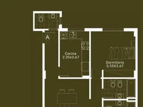 VENTA DE DEPARTAMENTO 3 AMBIENTES CON AMPLIO BALCO