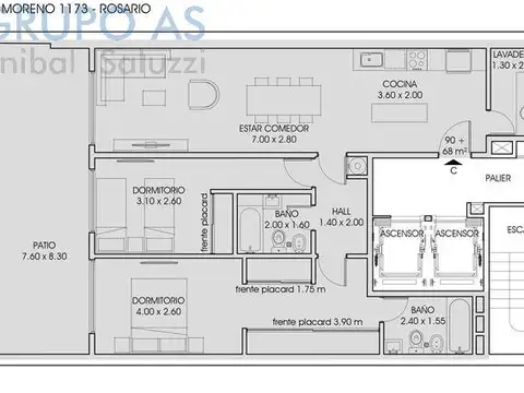Departamento en Venta en Centro, USD 158.000