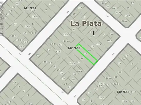 LOTE EN VENTA EN LA PLATA 340 M2