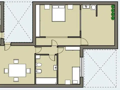 Departamento en Venta en Parque Chacabuco, USD 125.000