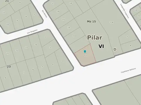 Terreno en Venta de 957,0 m2