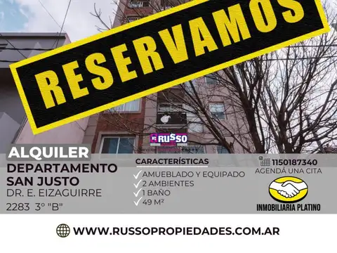 Alquiler Departamento semipiso 2 ambientes San Justo