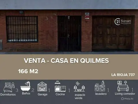 VENTA CASA 5 AMBIENTES QUILMES  APTO CREDITO