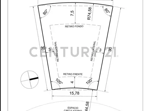 Terreno en Venta de 605,0 m2