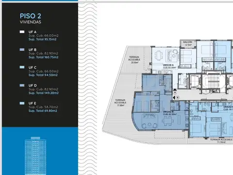 Departamento 3 ambientes con 2 baños