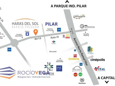 Lote en venta en Haras del Sol, Pilar 100