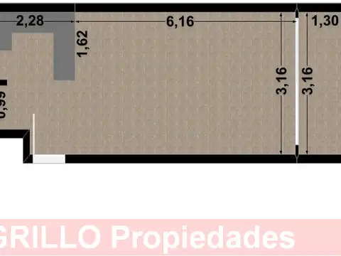 Departamento en Alquiler de Monoambiente