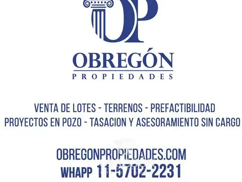 Terreno en Venta 45  mts Fondo