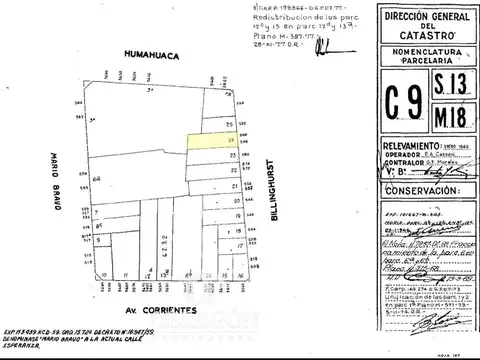 Venta Lote USAM Billinghurst 500 - 900 MTS VENDIBLES - ALMAGRO