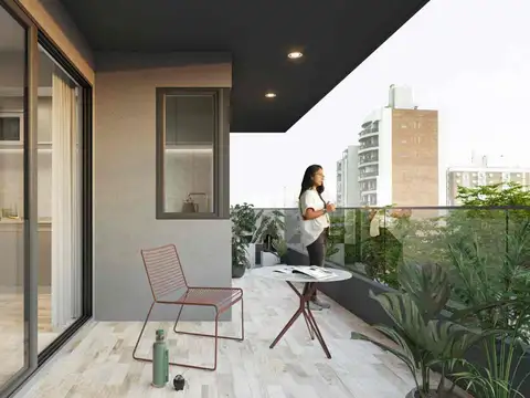 Departamento Monoambiente con 1 baño