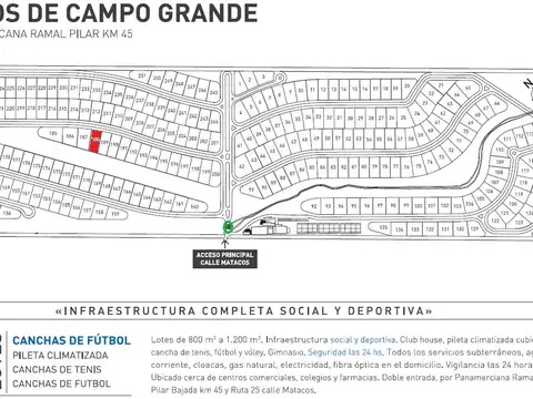 Terreno en Venta en Altos De Campo Grande, USD 110.000